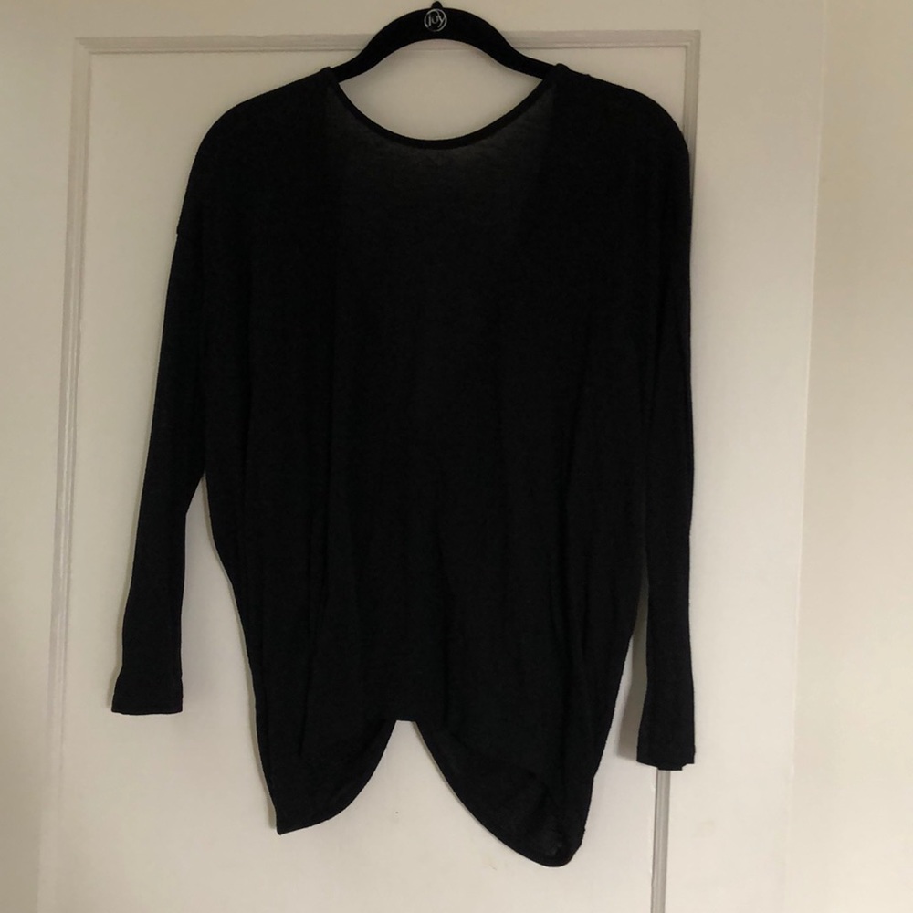 Anthropologie Black off-the-shoulder shirt